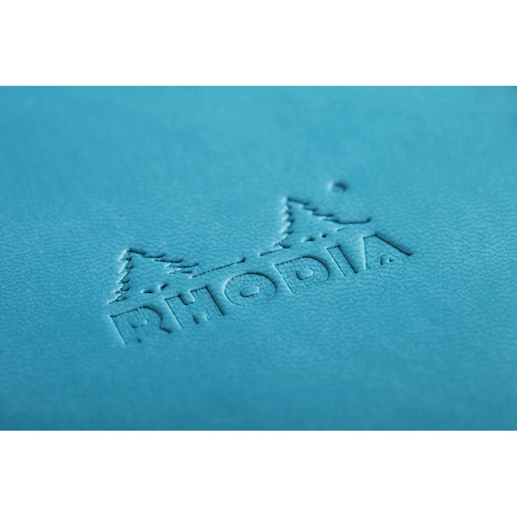 Rhodiarama Hardcover Notebook Pocket Lined Turquoise