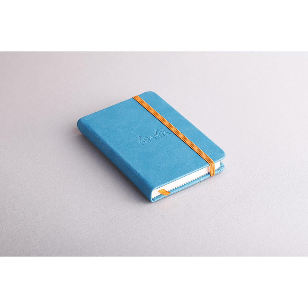 Rhodiarama Hardcover Notebook Pocket Lined Turquoise