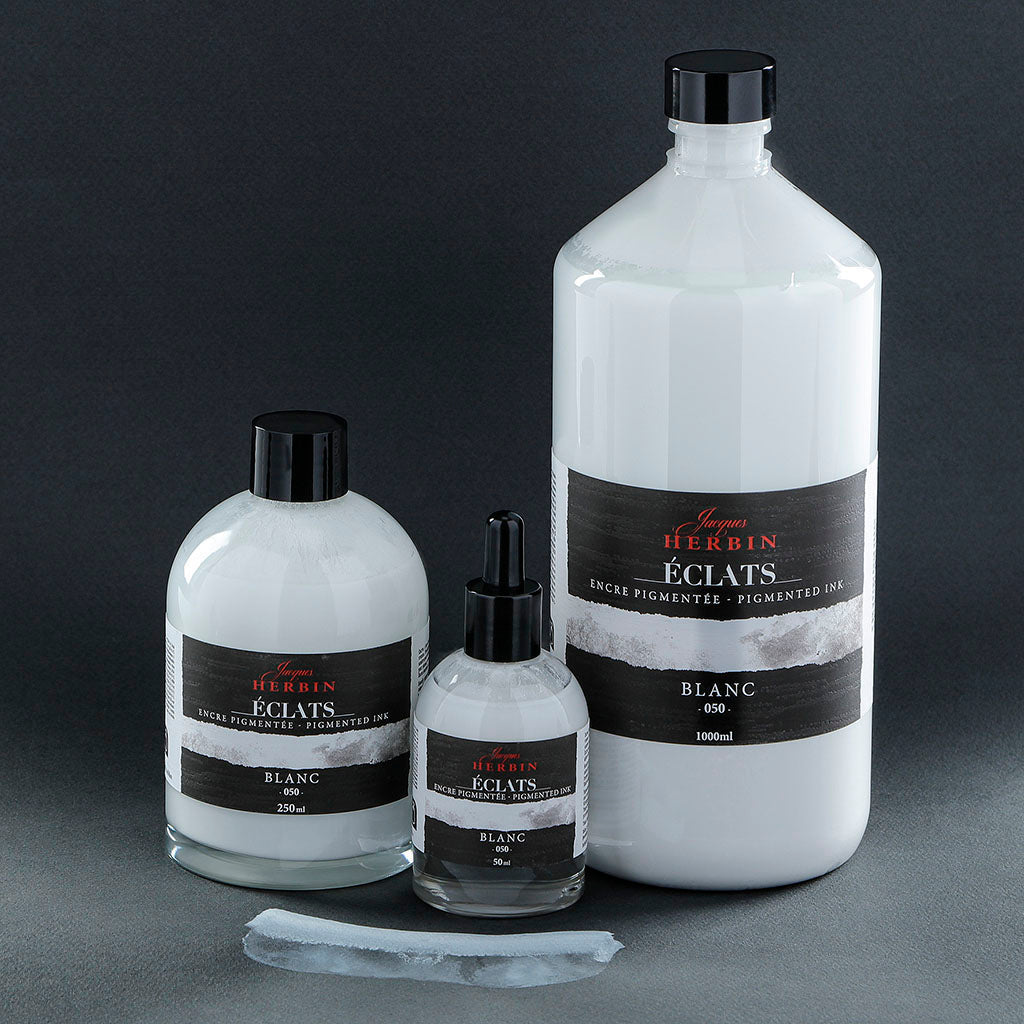 Jacques Herbin Eclats Pigmented Ink White 50ml