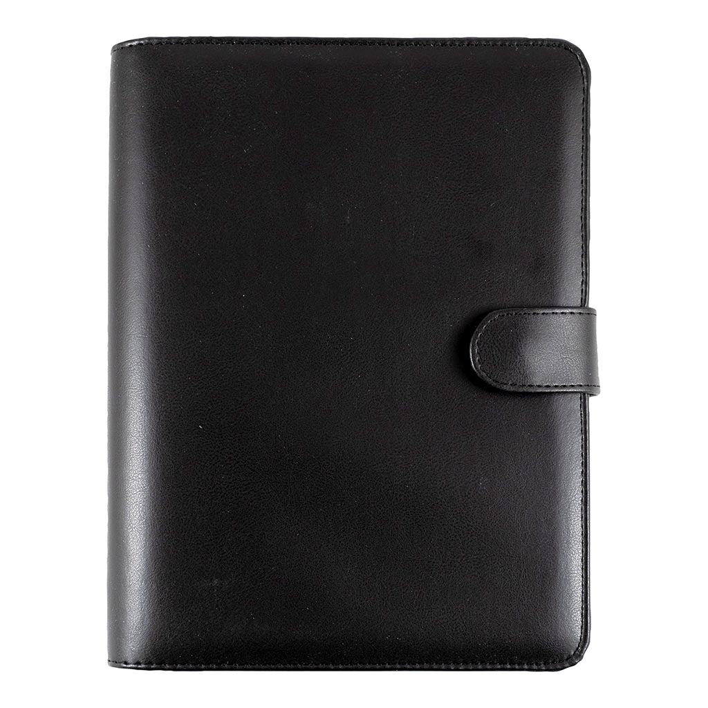 Debden Desk Dayplanner with Snap Closure Black