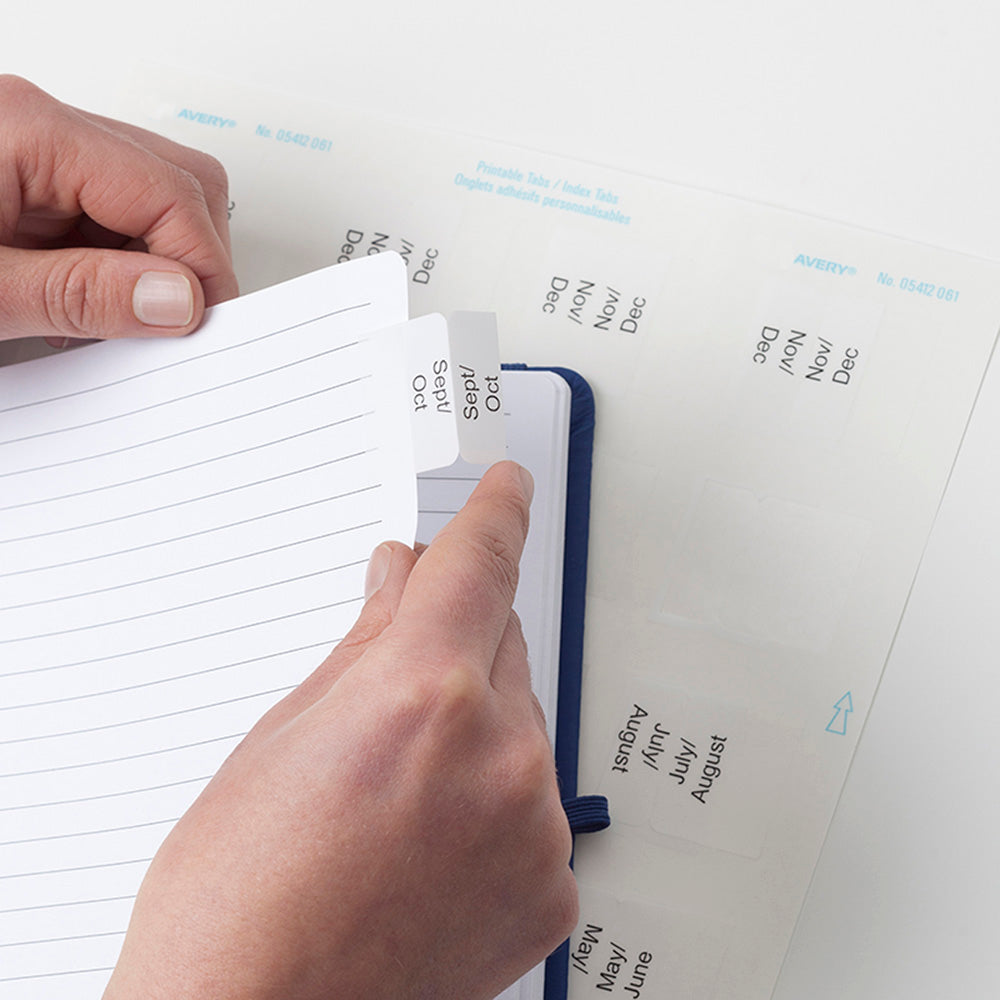 Avery Printable Tabbies L7431 A4 48 Tabs White - Cafe Supply