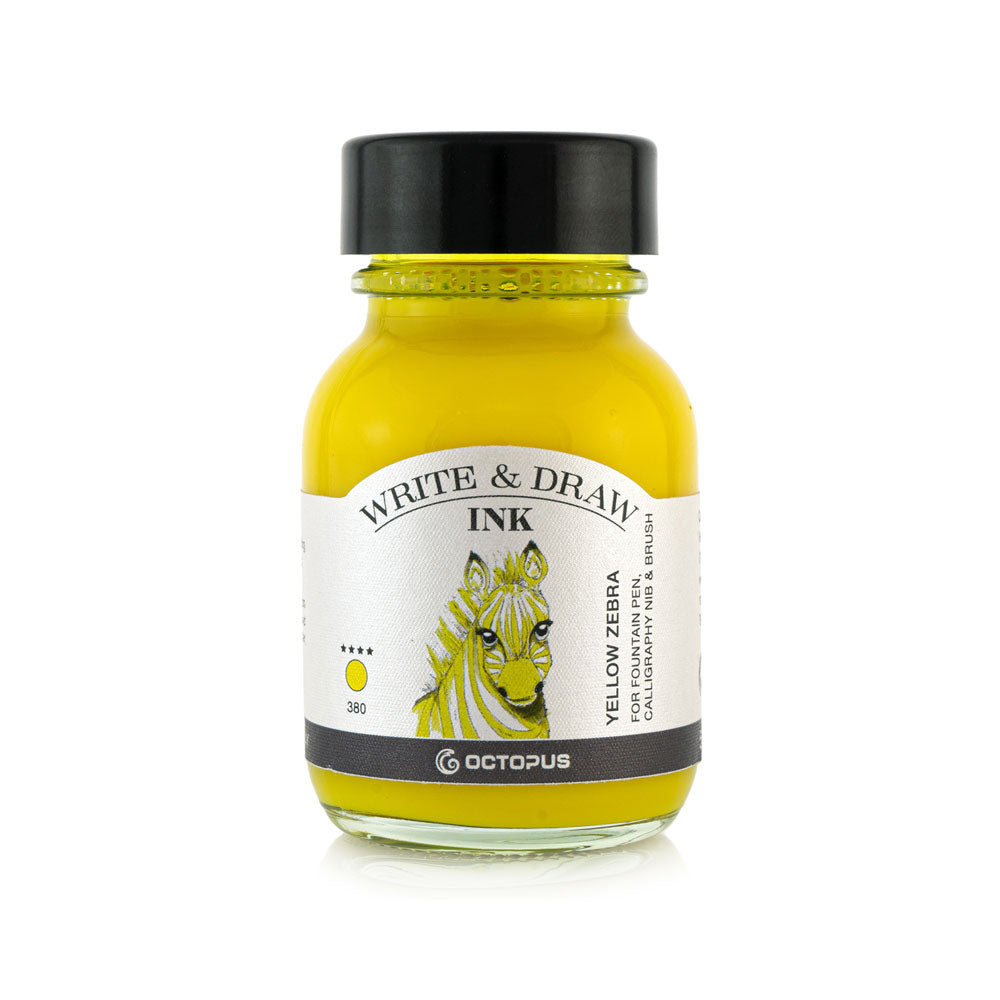 Octopus Fluids Write and Draw Ink 380 Yellow Zebra 50ml
