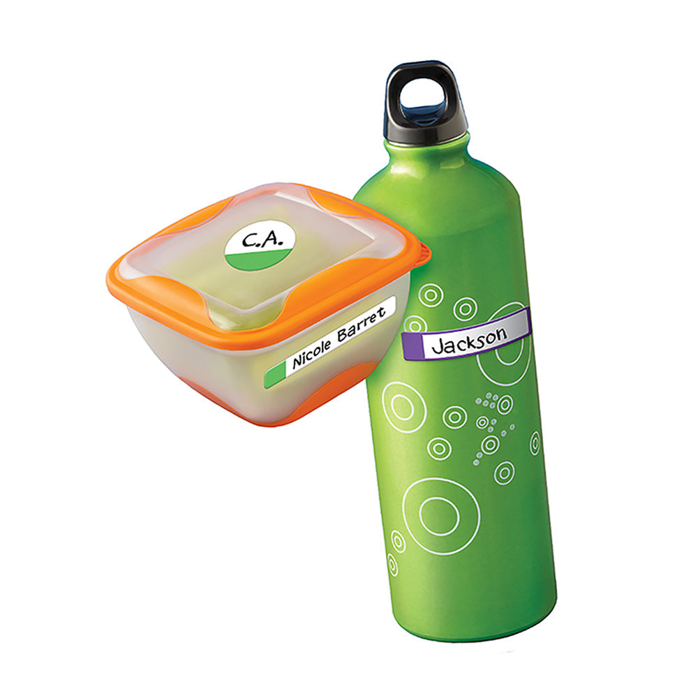 Avery Label Kids Self Laminating Bright Assorted Size And Shape 12up 4 Sheets - Cafe Supply