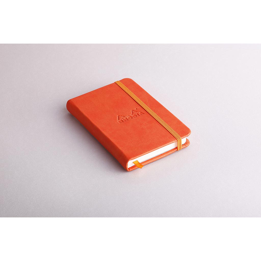 Rhodiarama Hardcover Notebook Pocket Lined Tangerine