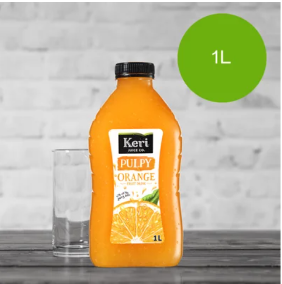 Keri Pulpy Orange Fruit Drink 1l - Cafe Supply
