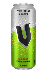 V Zero Sugar Original Guarana Energy Drink 500ml - Cafe Supply
