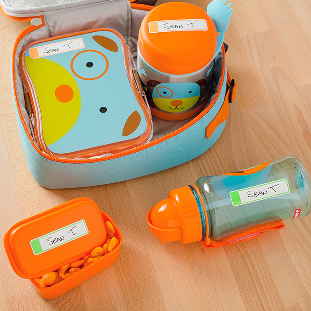 Avery Label Kids Self Laminating Neon Assorted Size And Shape 12up 4 Sheets - Cafe Supply