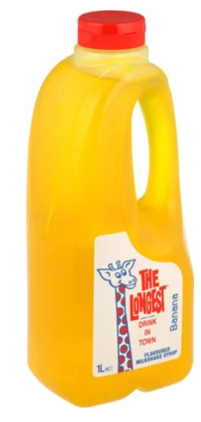Longest Drink Banana Milkshake Syrup 1l