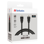 Verbatim Essentials HDMI Cable 1m Black - Cafe Supply