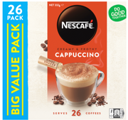 Nescafe Cappuccino Coffee Sachets Value Pack 26pk - Cafe Supply