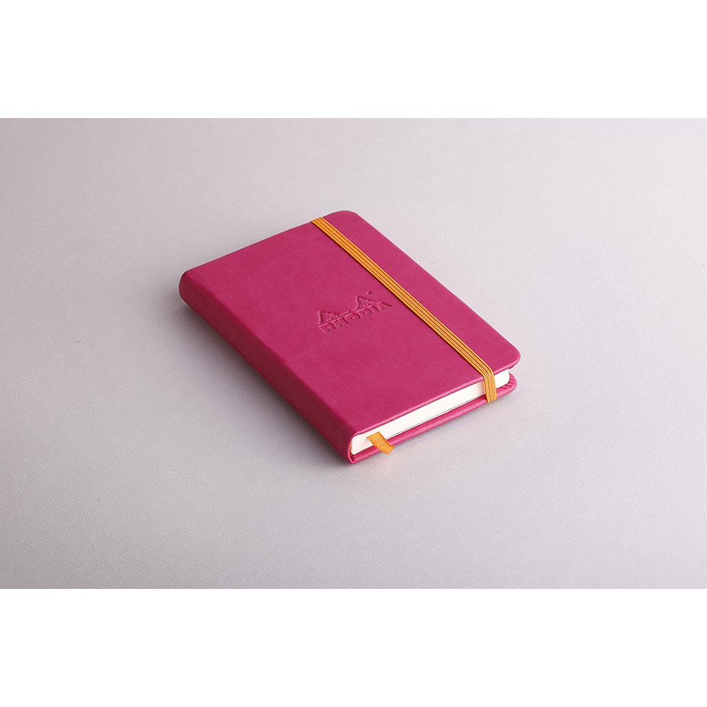 Rhodiarama Hardcover Notebook Pocket Lined Raspberry