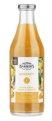Barker's Immunity Lemon Honey Ginger & Turmeric Syrup 710ml
