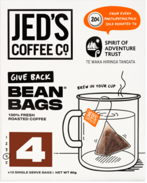 Jed's Coffee Co. #4 Very Strong Strength Coffee Bean Bags 10pk