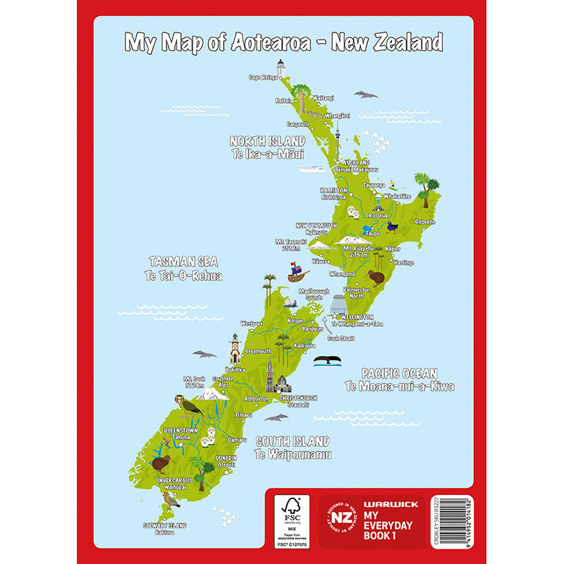 Warwick My Everyday Book 1 Unruled 64 Page - Cafe Supply