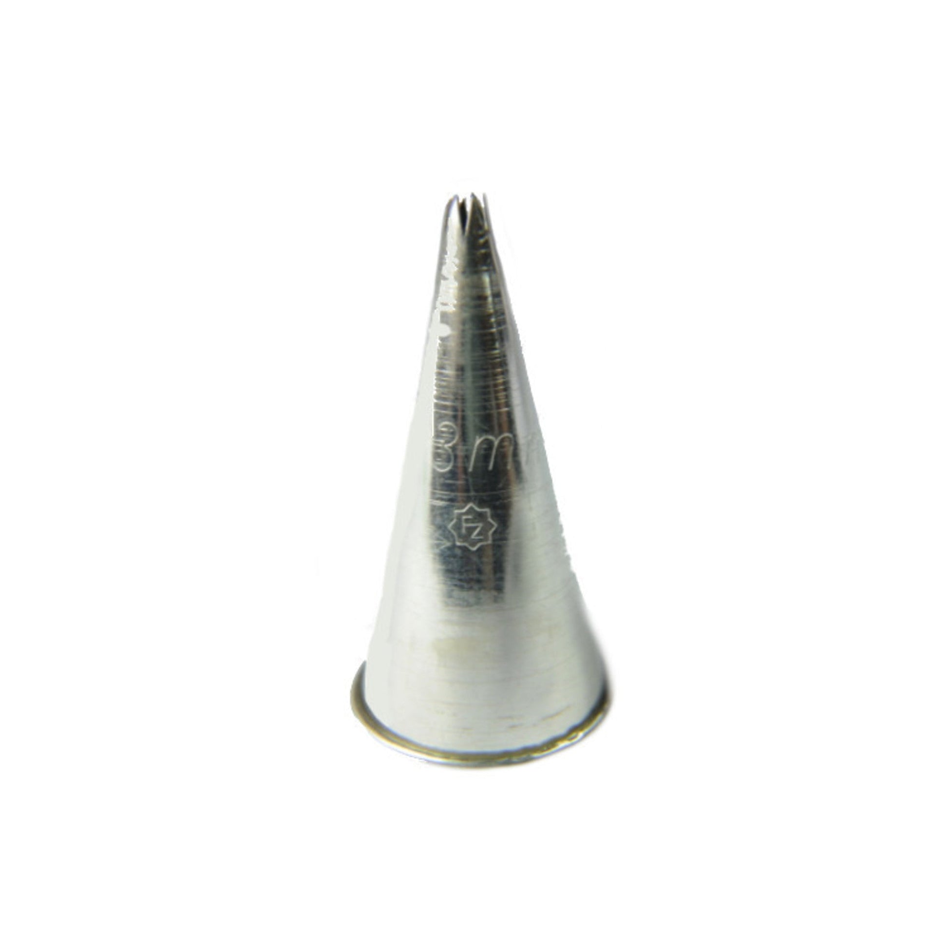 Large Stainless Steel Star 3mm Piping Tube, 5cm length - Cafe Supply