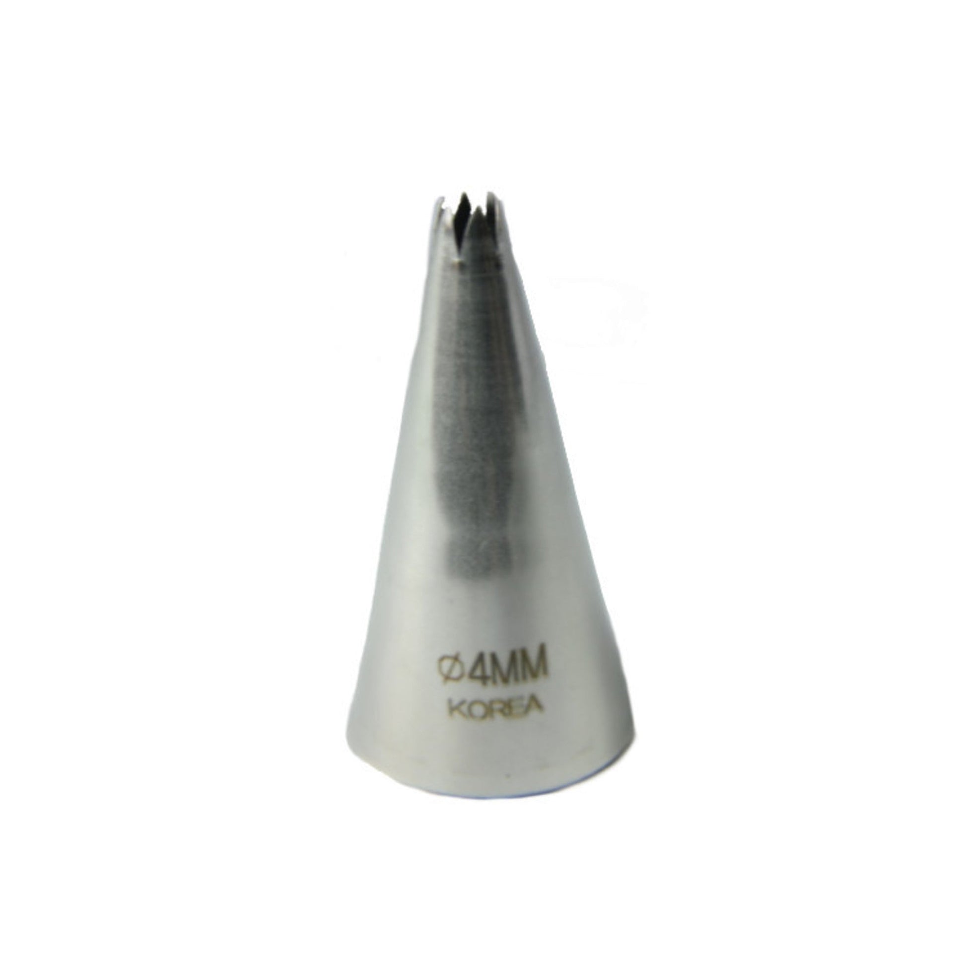 Large Stainless Steel Star 4mm Piping Tube, 5cm length - Cafe Supply
