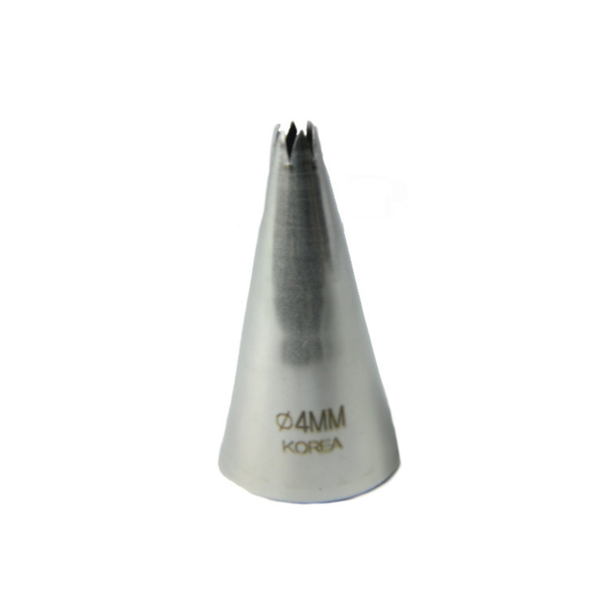 Large Stainless Steel Star 4mm Piping Tube, 5cm length - Cafe Supply