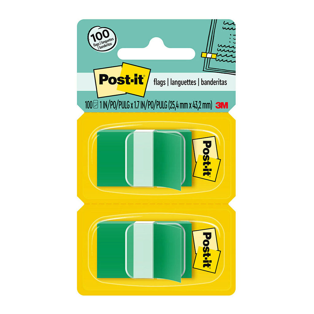 Post-it Flags 680-GN2 25x43mm Green, Pack of 2