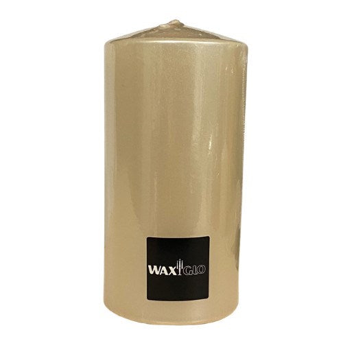 Wrapped Metallic Cylinder Candles - Cafe Supply