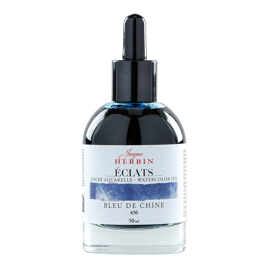 Jacques Herbin Eclats Watercolour Ink 430 China Blue 50ml