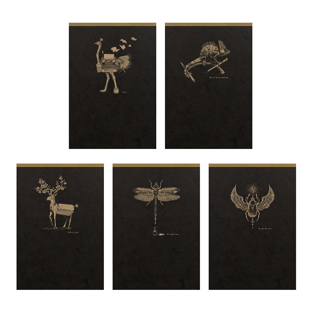 Flying Spirit Clothbound Notepad A6 Black