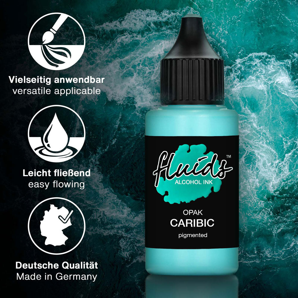 Octopus Fluids Alcohol Ink Opak Caribic Blue 30ml