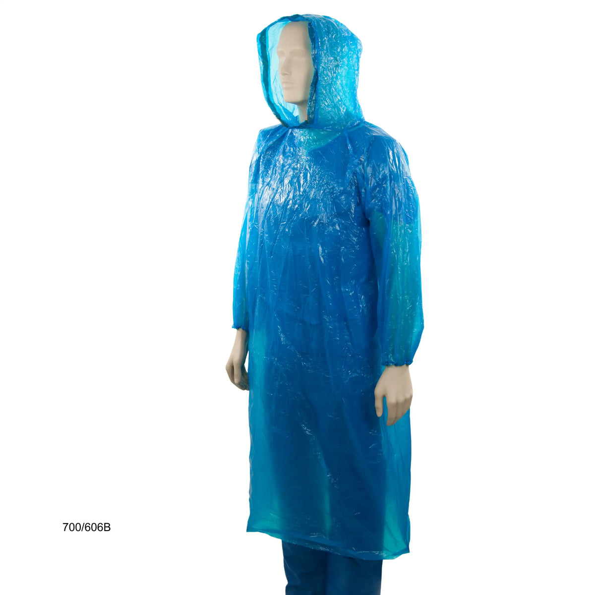 Bastion PE Full Length Splash Jacket with Hood - Blue