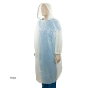 Bastion PE Full Length Splash Jacket with Hood - White