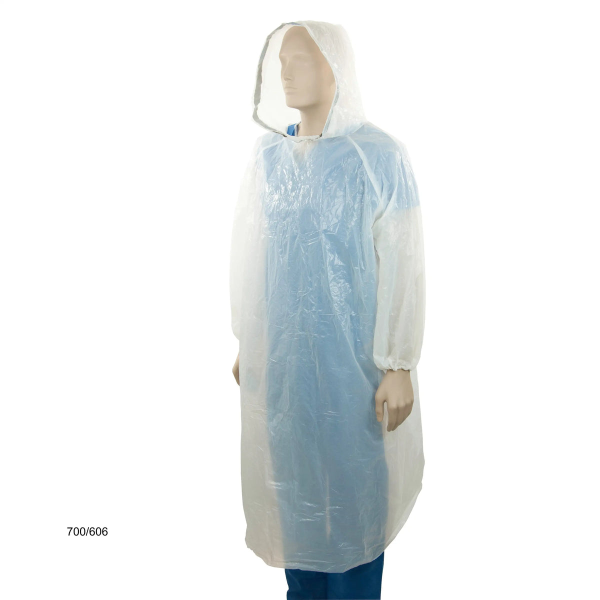 Bastion PE Full Length Splash Jacket with Hood - White