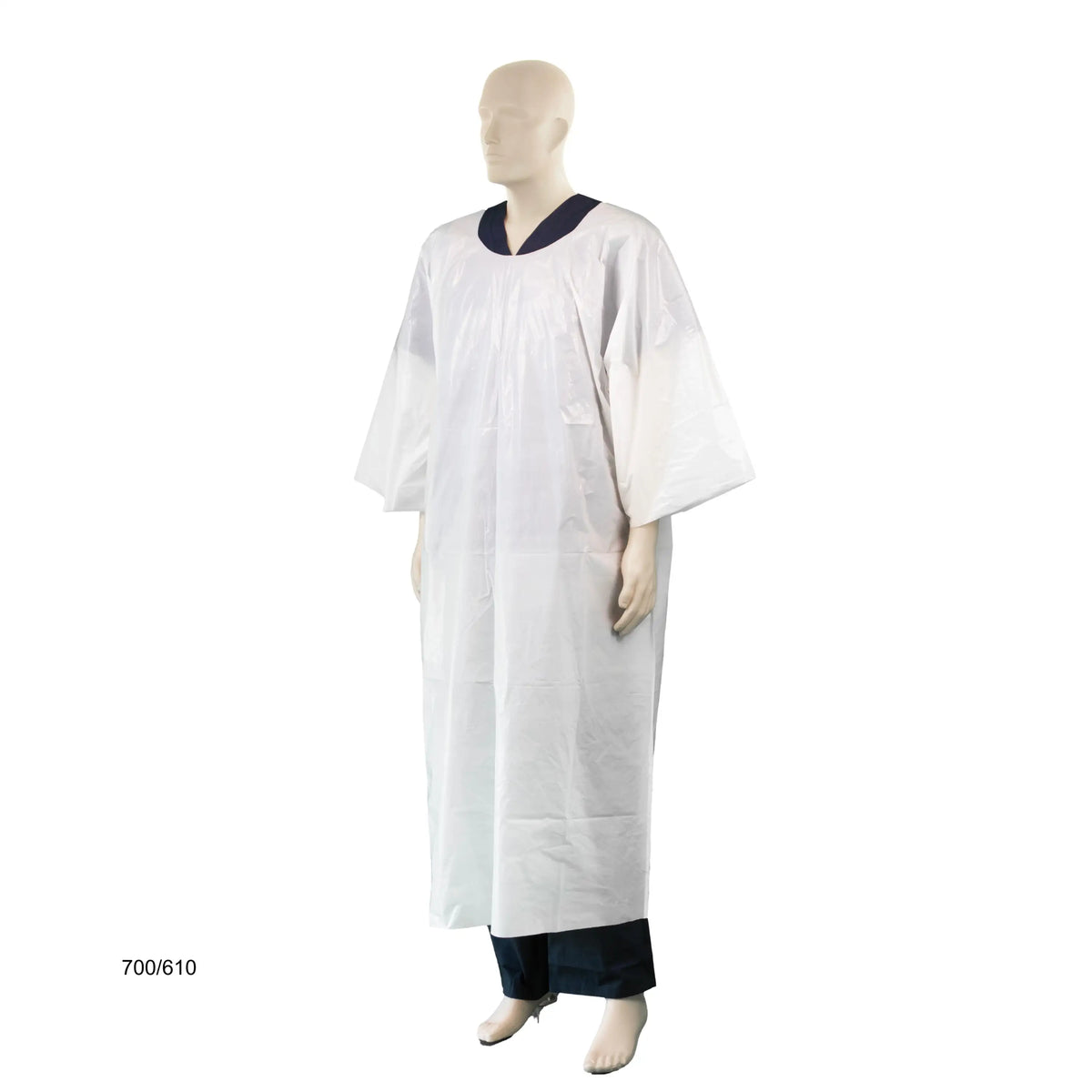 Bastion PE Short Sleeve Splash Jacket with Header - White