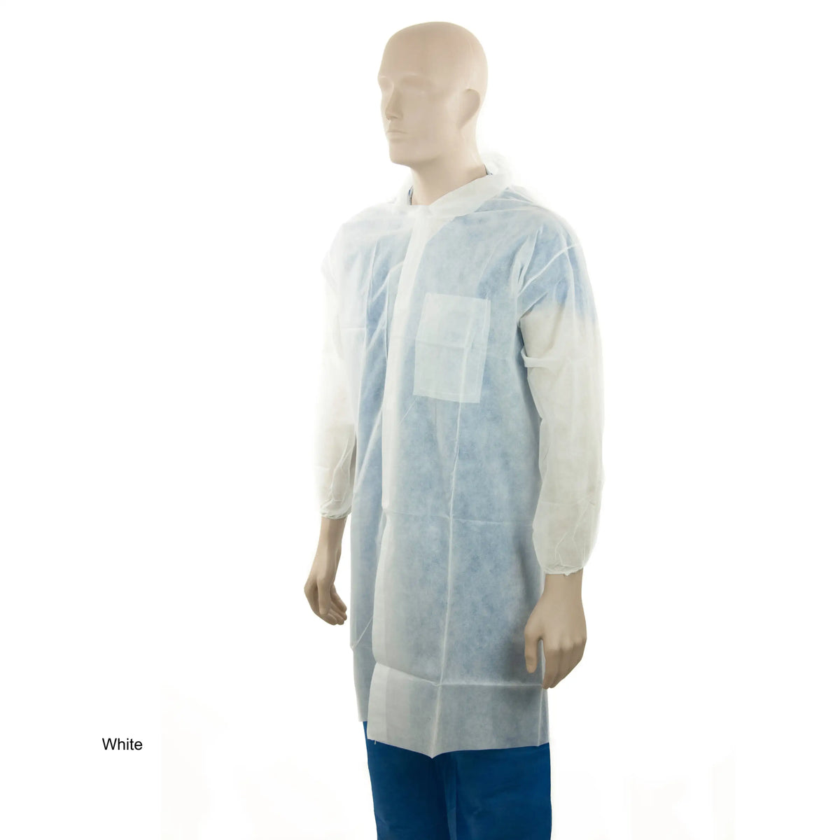 Bastion PP Lab Coat - 1 Pocket - White - Large