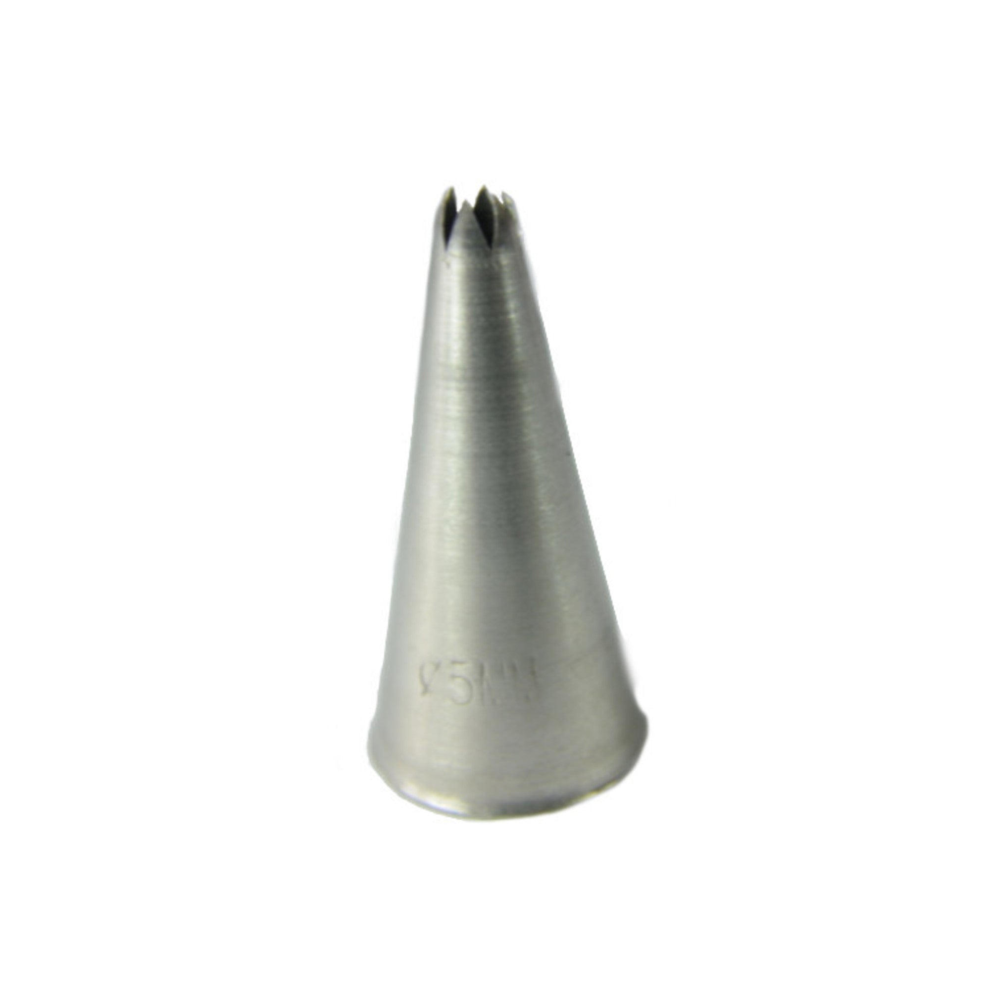 Large Stainless Steel Star 5mm Piping Tube, 5cm length - Cafe Supply