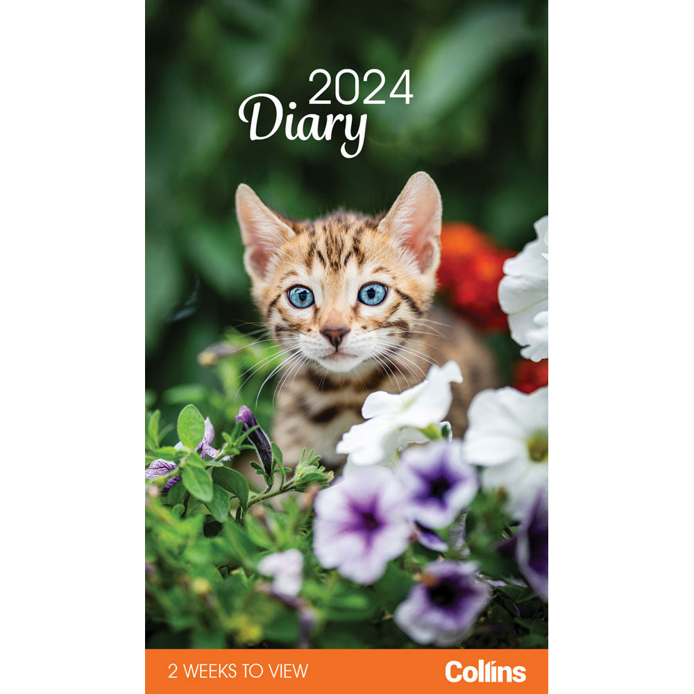 Collins Rosebank Diary Cats & Kittens 2 Weeks to View Even Year