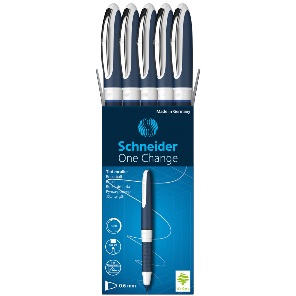 Schneider Rollerball One Change 0.6mm Blue - Cafe Supply