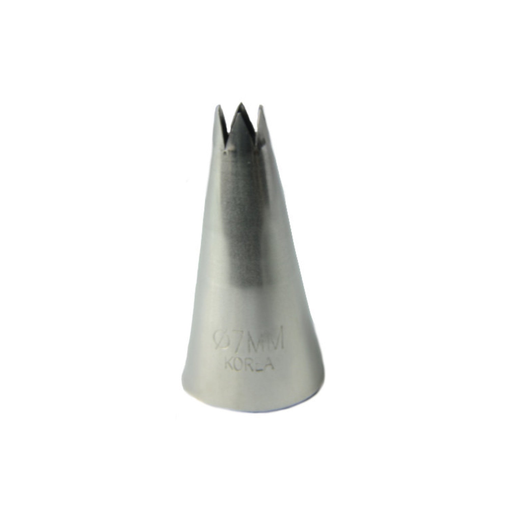 Large Stainless Steel Star 7mm Piping Tube, 5cm length - Cafe Supply