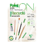 PaintON Recycled Paper Pad White A5 30sh