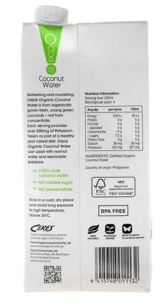 OQUA Coconut Juice 1l