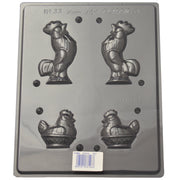 Rooster & Hen Mould (0.6mm) - Cafe Supply