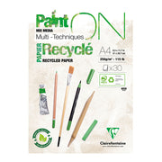 PaintON Recycled Paper Pad White A4 30sh