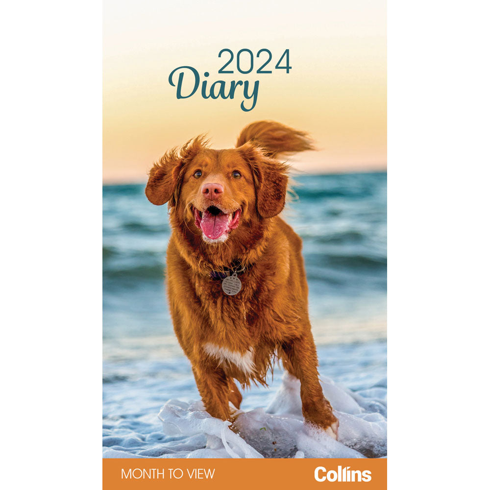 Collins Rosebank Diary Dogs & Puppies Month to View Even Year