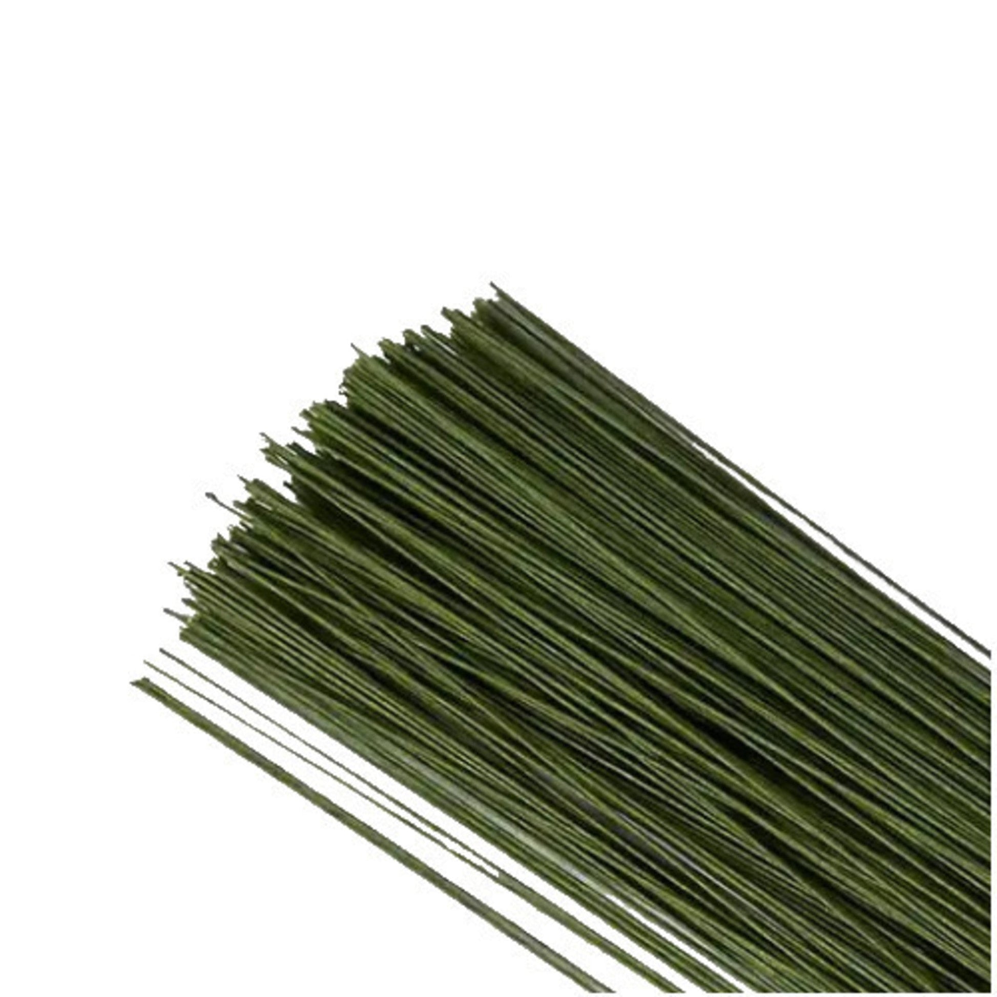 18 Gauge Green Covered Wire for cake decoration (50) - Cafe Supply