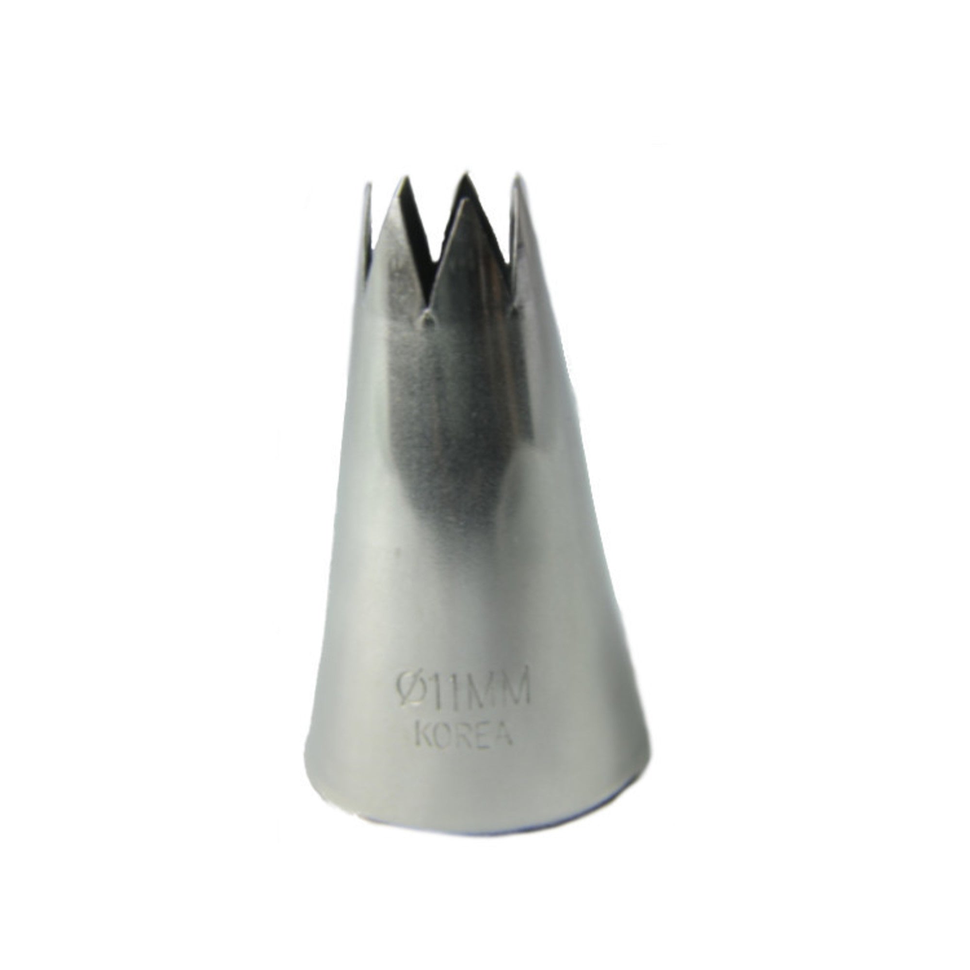 Large Stainless Steel Star 11mm Piping Tube, 5cm length - Cafe Supply