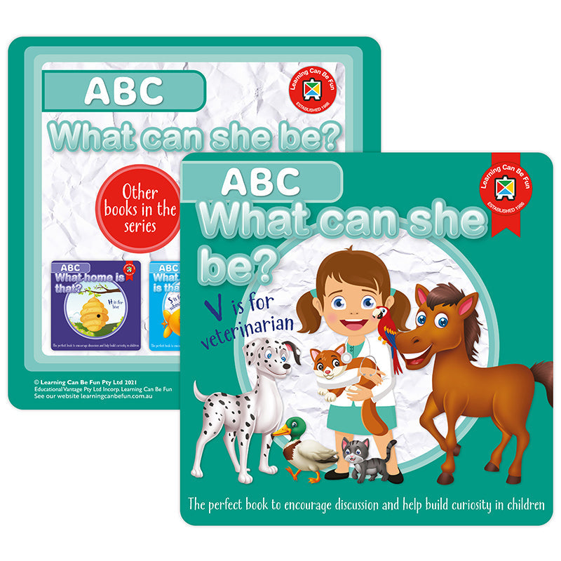 LCBF ABC What Can She Be Book - Cafe Supply