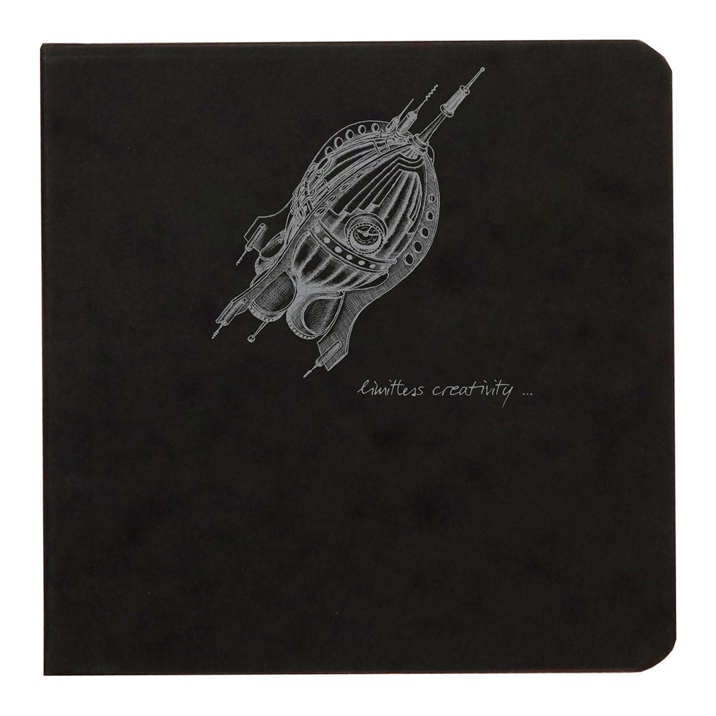 Flying Spirit Sketch Book 10.5x10.5cm Black