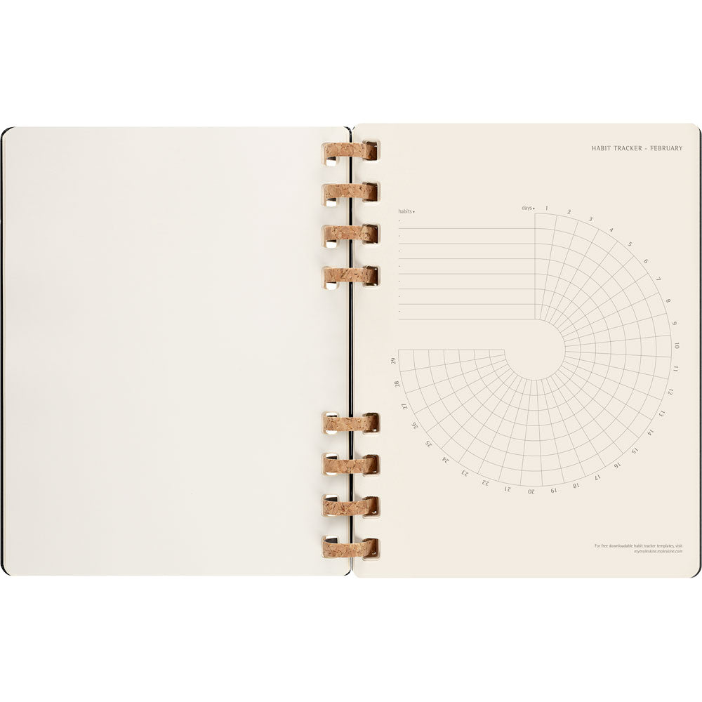 Moleskine 12 Month Spiral Planner HC XL Black