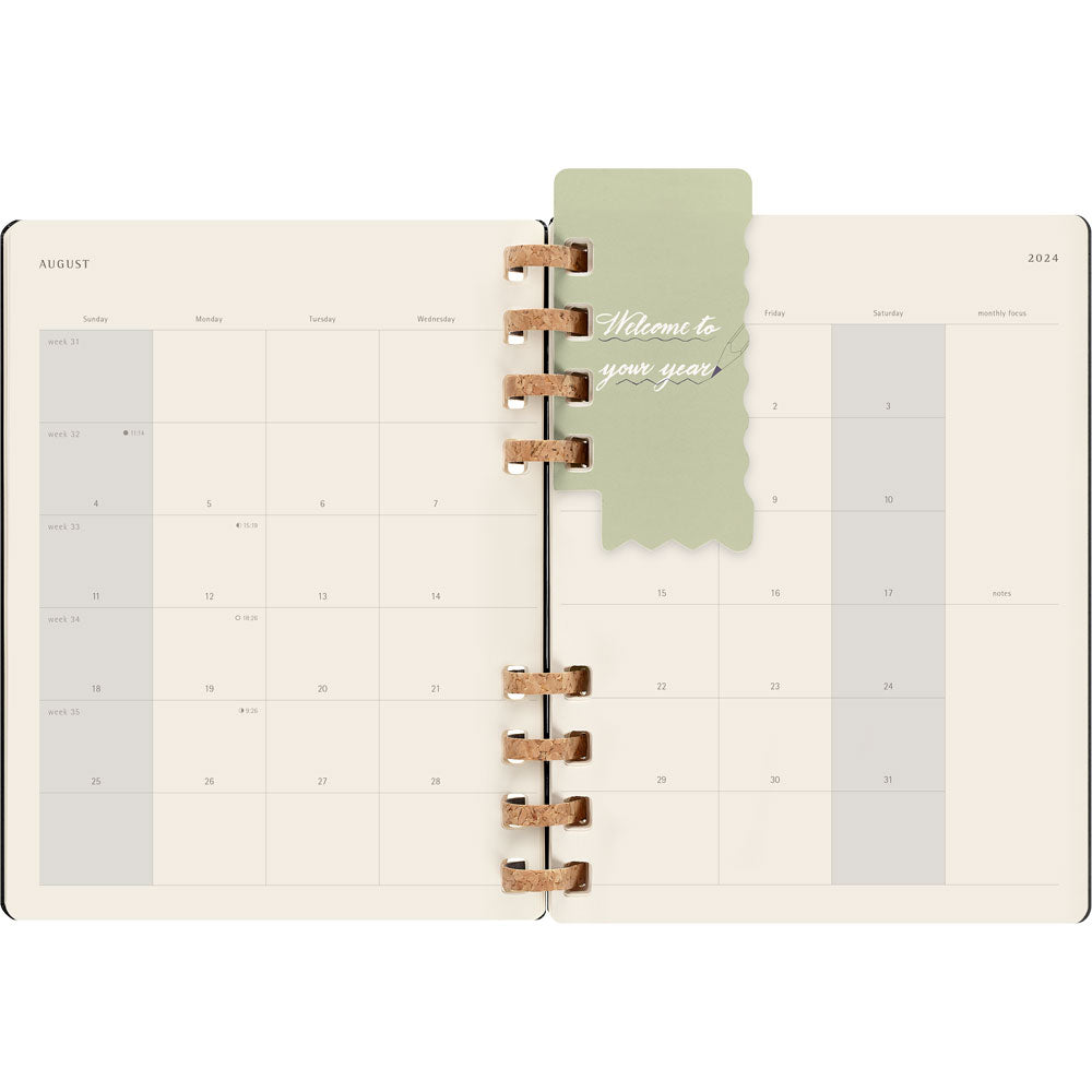 Moleskine 12 Month Spiral Planner HC XL Black