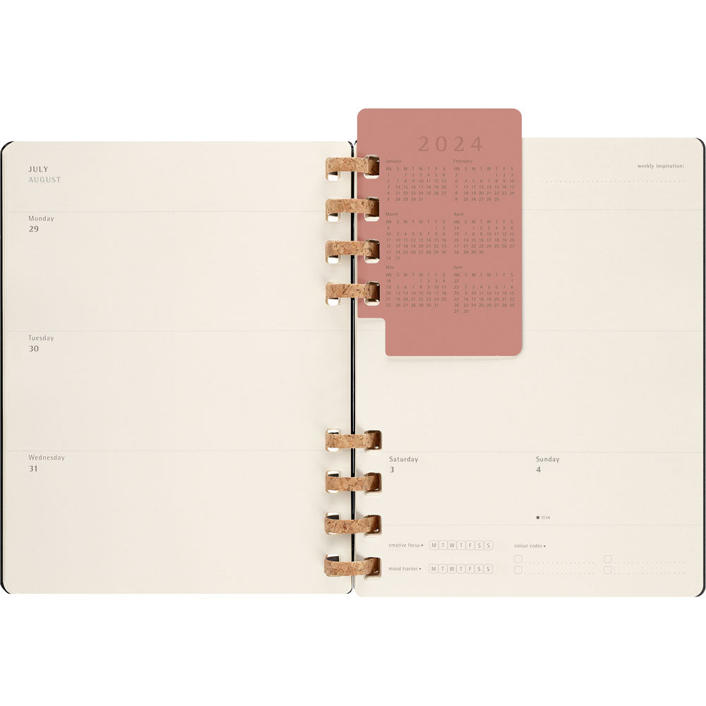 Moleskine 12 Month Spiral Planner HC XL Black