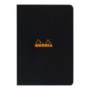 Rhodia Classic Notebook Stapled A4 Lined Black