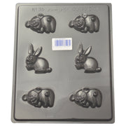 Pig & Rabbit Mould (0.6mm) - Cafe Supply