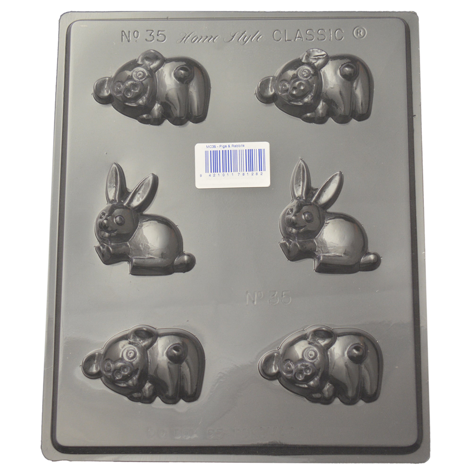 Pig & Rabbit Mould (0.6mm) - Cafe Supply